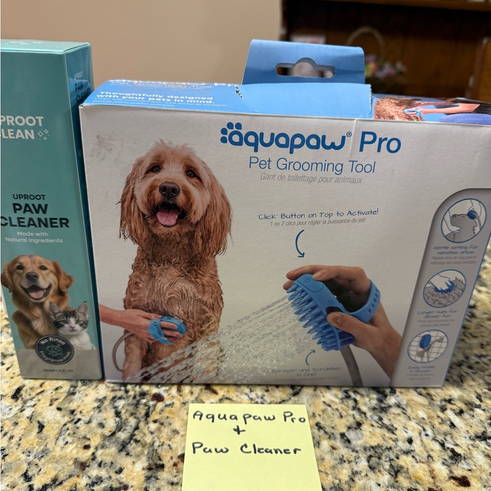 AquaPaw Pro Pet Grooming Tool - Blue